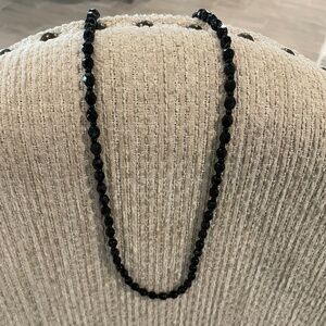 Black Beaded Necklace